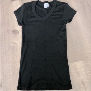 Michael Stars Anthropologie Black V- neck